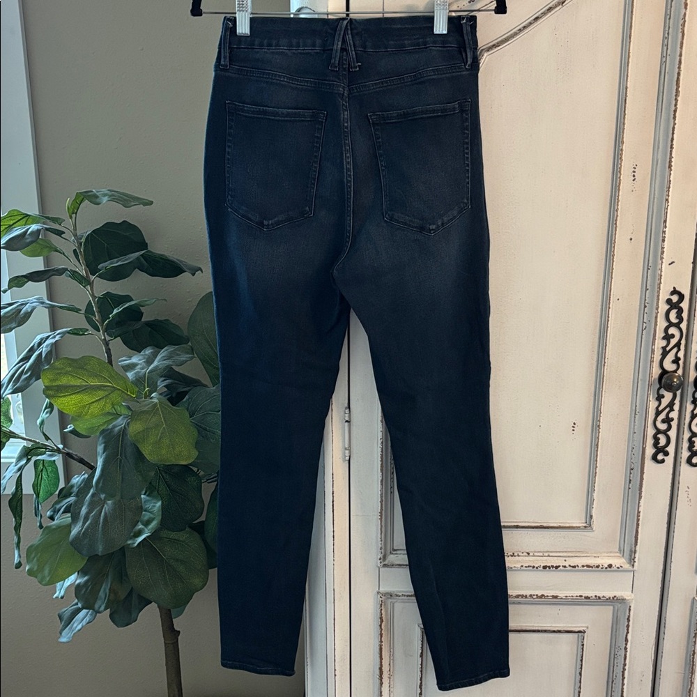 Good American Good Legs High Rise Skinny Jeans 10/30 Women Dark Wash Stretch - Picture 2 of 8